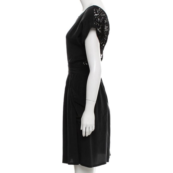 Gorgeous No. 6 Silk Dress with Lace Cutout Back - Picture 2 of 3